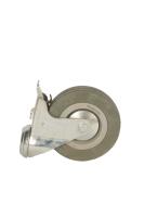 Колесо аппаратное поворотное SChgb 55 120 мм под болт с тормозом (F)