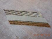Реечные гвозди по дереву на бумажной кассете тип D34 упаковка 2000 шт. диаметр 2,8 мм, длина 50 мм, с кольцевой накаткой цинк