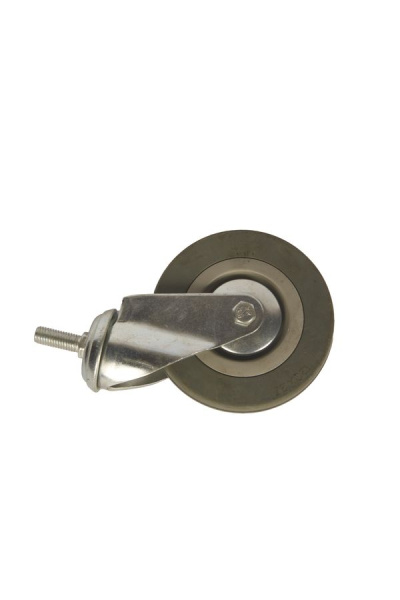 Колесо аппаратное поворотное SCtg 55 120 мм с болтом (серое) (F)