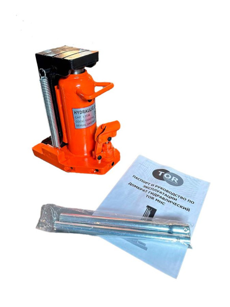 Домкрат гидравлический с лапой 10/5 т, подхват 295/25 мм,  ход 135 мм TOR HHQD-10