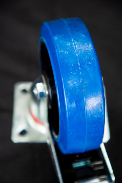 Колесо поворотное резина SRCLb 63 160 мм с тормозом (F)