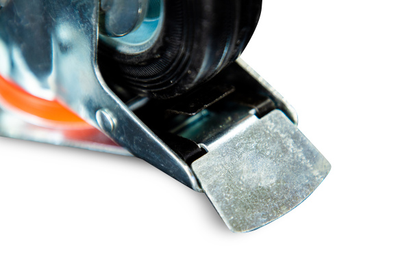 Колесо поворотное резина SCb 93 75 мм с тормозом (Y)