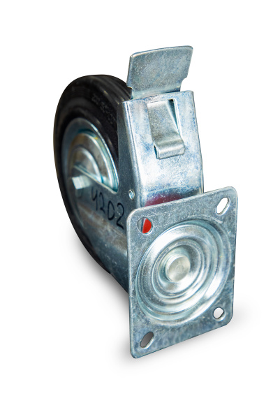 Колесо поворотное резина SCb 80 200 мм с тормозом (N)