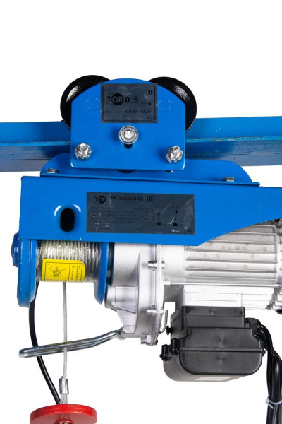 С ТЕЛЕЖКОЙ таль электрическая TOR PA 250/500 кг 12/6 м (серия N)