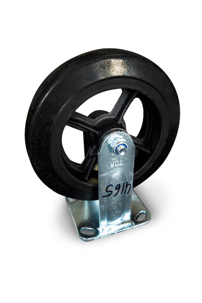 Колесо большегрузное неповоротное FCd 80 200 мм обрезиненное (N)