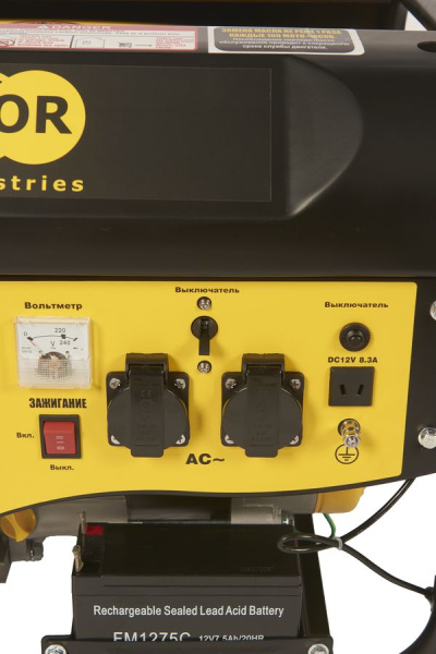 Генератор бензиновый 2,0 кВт 220В 15л с электростартером TOR TR2500E