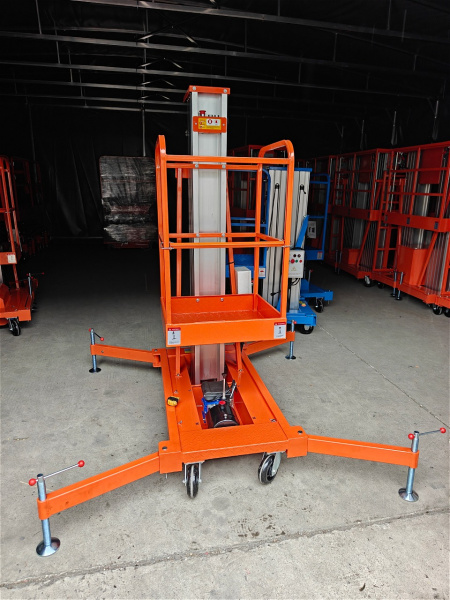 Подъемник мачтовый комбинированный 125 кг,  9/11 м, 220 В, 24/80 В/Ач TOR GTWY9-100 AC/DC 1-мачтовый