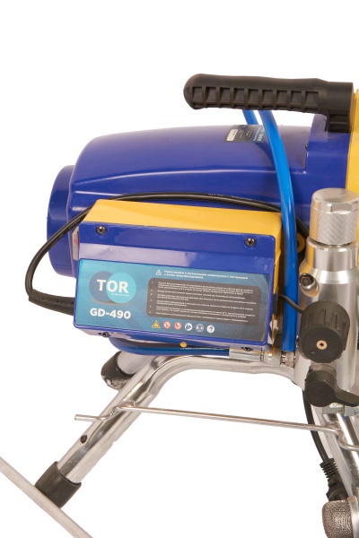 Окрасочный аппарат поршневой 290 бар, 3,5 л/мин, 2,2 кВт, 220 В  TOR GD-490