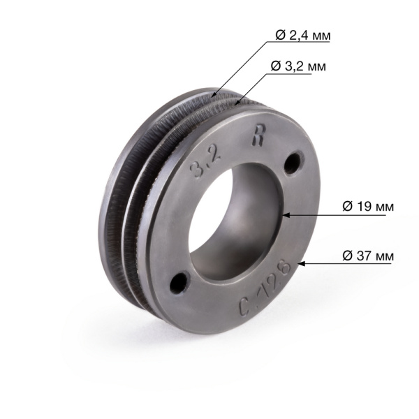 Ролик WECO 2.4/3.2 D=37 d=19 VK