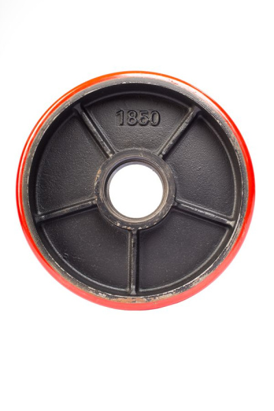 Колесо полиуретановое 180х50 мм без подшипника для тележек гидравлических BF/DF-III/RHP/AC/DF/CW2