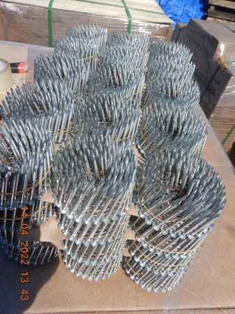 Кровельные гвозди  3.05X25 EG (3-5μ) кольцевая накатка оцинкованные / 3600шт