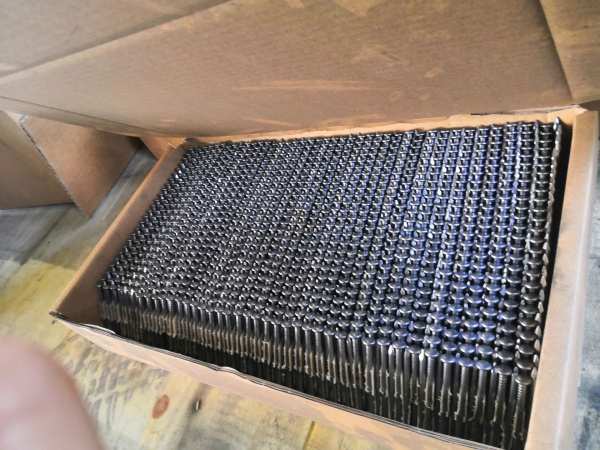 Гвозди Металл-Коннекторные, 34 градуса, Кольцевая накатка, цинк 3.4х38 мм