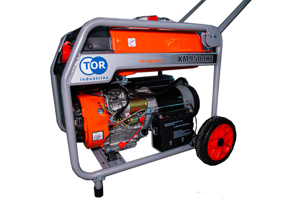 Генератор бензиновый 7,0 кВт 220В/380В с электростартером TOR KM9500HE