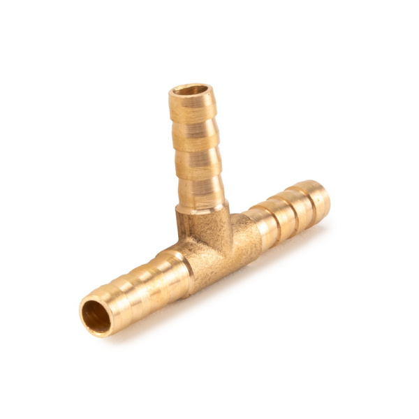 Тройник-соединитель латунный AERO ёлочка 6мм