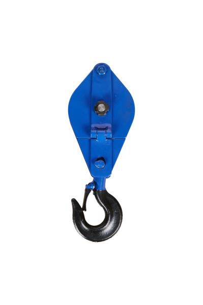 Блок монтажный однорольный с  крюком TOR 0,5 т с откидной щекой (S)
