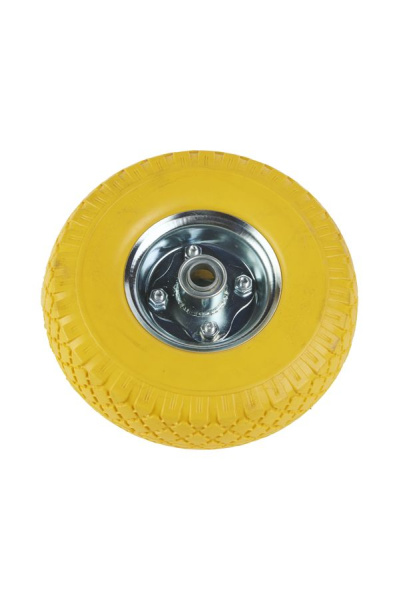 Колесо литое полиуретановое 260 мм PU 1804 с железным ободом (20 мм шариковый подишпник)