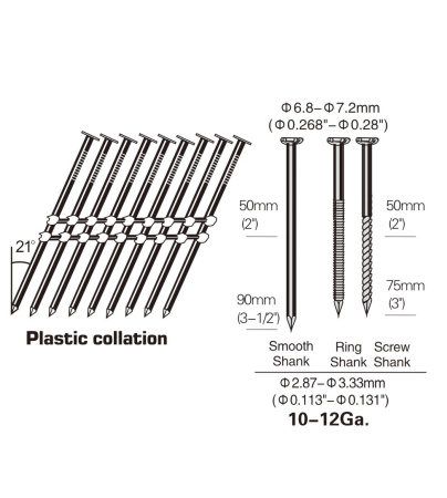 Пневматический гвоздезабивной пистолет DAJ XI2190 (нейлер)  (Freeman PFR2190)