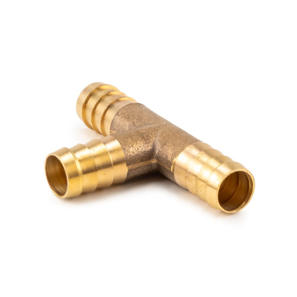 Тройник-соединитель латунный AERO ёлочка 10мм