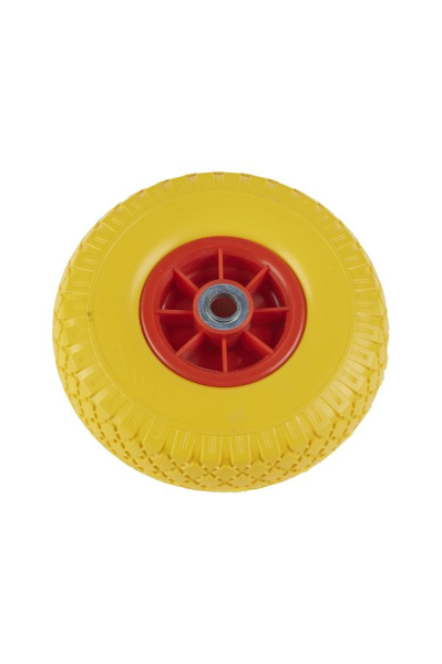 Колесо литое полиуретановое 260 мм PU 1805 с пластиковым ободом (20 мм шариковый подишпник)