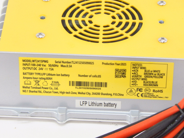 Зарядное устройство для штабелёров WS15H/WS15H SC PRO Li-ion 24V/15A