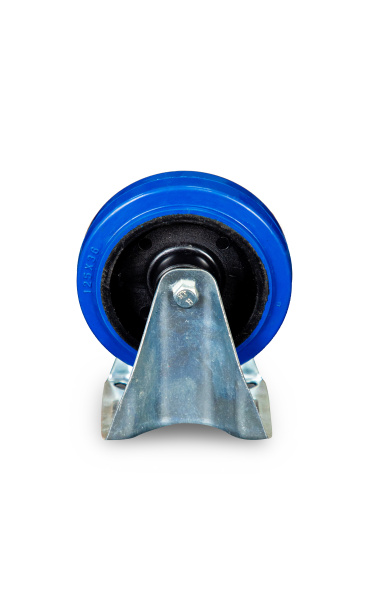 Колесо неповоротное из эластичной резины MW100 125 мм