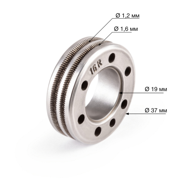Ролик WECO 1.2/1.6 D=37 d=19 VK