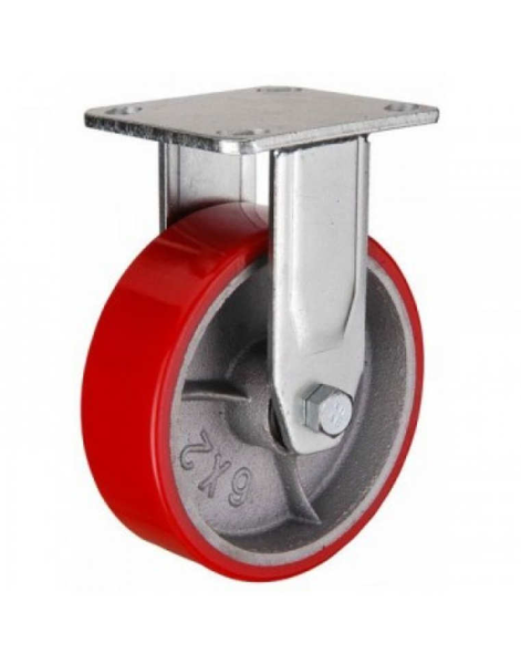 Колесо большегрузное неповоротное FCp 80 200 мм полиуретановое (F)