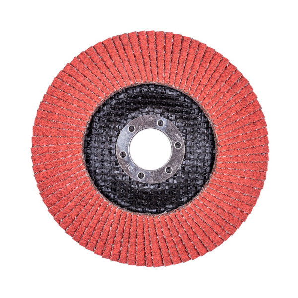 Круг лепестковый с керамическим абразивом для шлифования по нержавеющей стали FTL Everest 29 125 х 22,2 мм P80