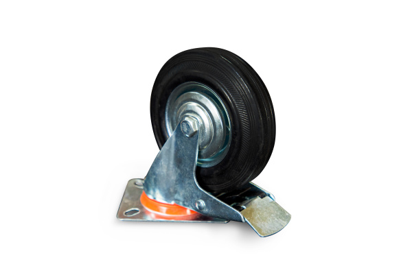 Колесо поворотное резина SRCLb 55 125 мм с тормозом (N)