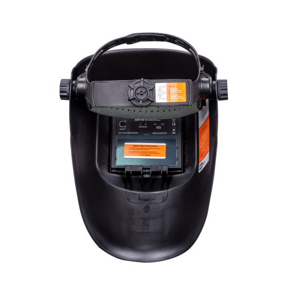 Маска сварщика КОРУНД черная (ф-р АСФ 4/9-13, пр-во FoxWeld) ,без коробки