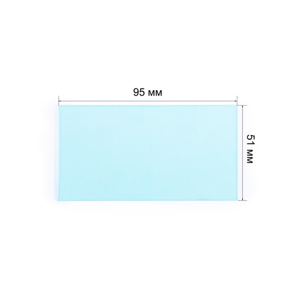 Поликарбонатное стекло внутреннее 96х51мм (пр-во FoxWeld/КНР)