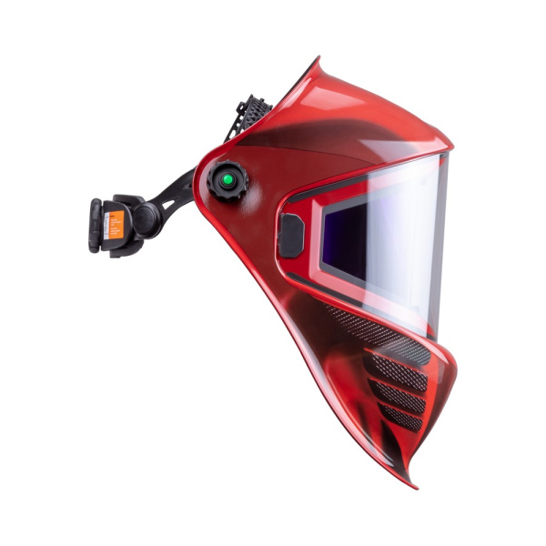 Маска сварщика КОРУНД МЕГА красная (ф-р MEGA LED) в коробке