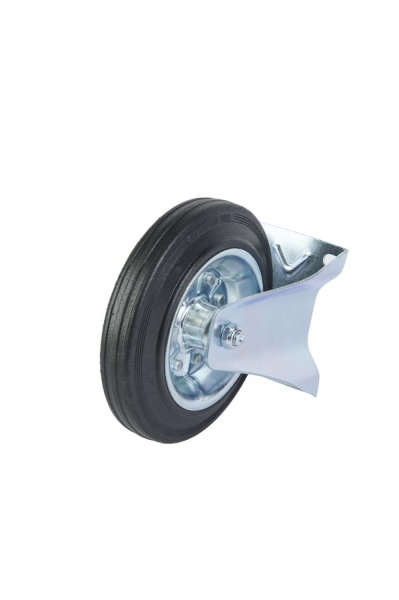 Колесо неповоротное усиленное резина FRC 80 200 мм