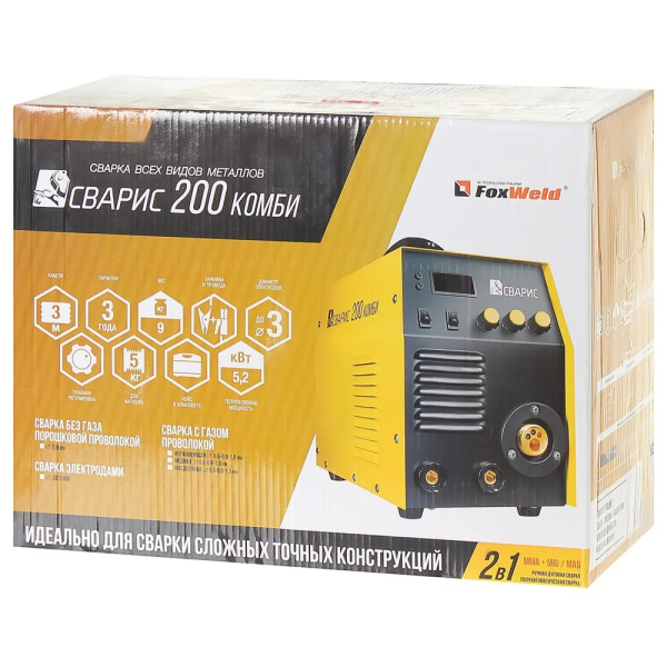 Сварочный полуавтомат СВАРИС 200 Комби в кейсе
