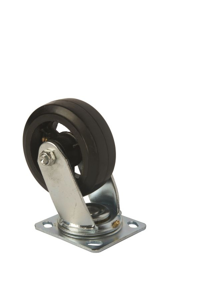 Колесо большегрузное поворотное SCd 55 125 мм обрезиненное (N)