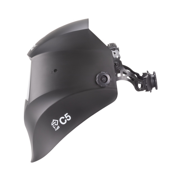 Маска сварщика VARTEG чёрная со стеклом С5