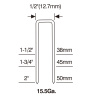 Скоба для паркета 15.5GA  BCS15/38mm (5 000 шт.)