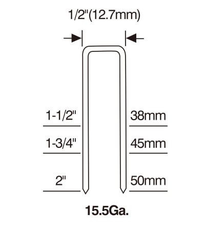 Скоба для паркета 15.5GA  BCS15/38mm (5 000 шт.)