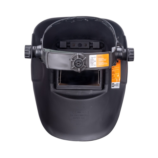 Маска сварщика ГЛАДИАТОР черная С5  (пр-во FoxWeld) с откидным стеклом