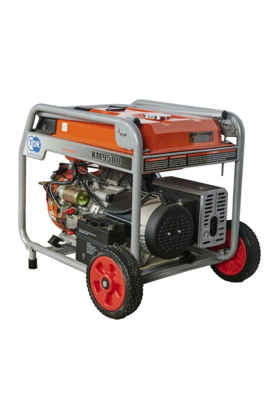 Генератор бензиновый 7,0 кВт 220В 27 л с электростартером и колесами TOR KM9500H