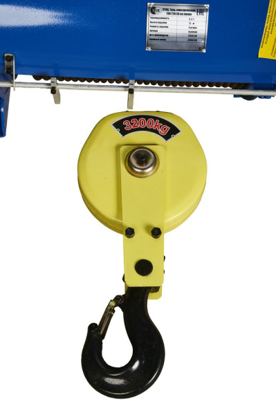 Таль стационарная на лапах  3,2 т 12 м 380 В электрическая канатная TOR CD