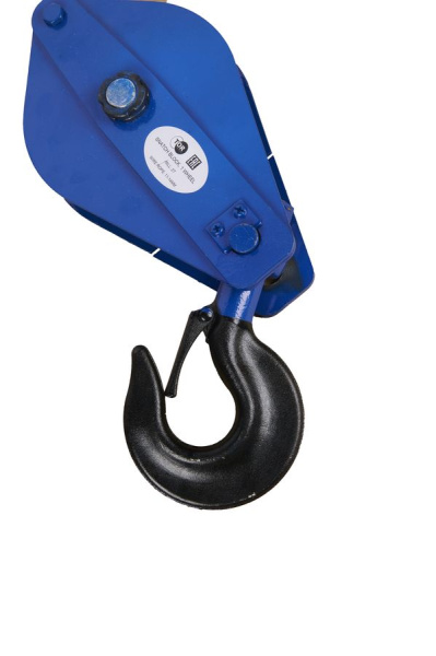 Блок монтажный однорольный с крюком TOR 2 т с откидной щекой (S)